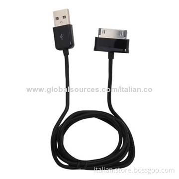 USB Cable for Samsung, Tablet P1000 with 30-pin, 1, 2, 3m Length
